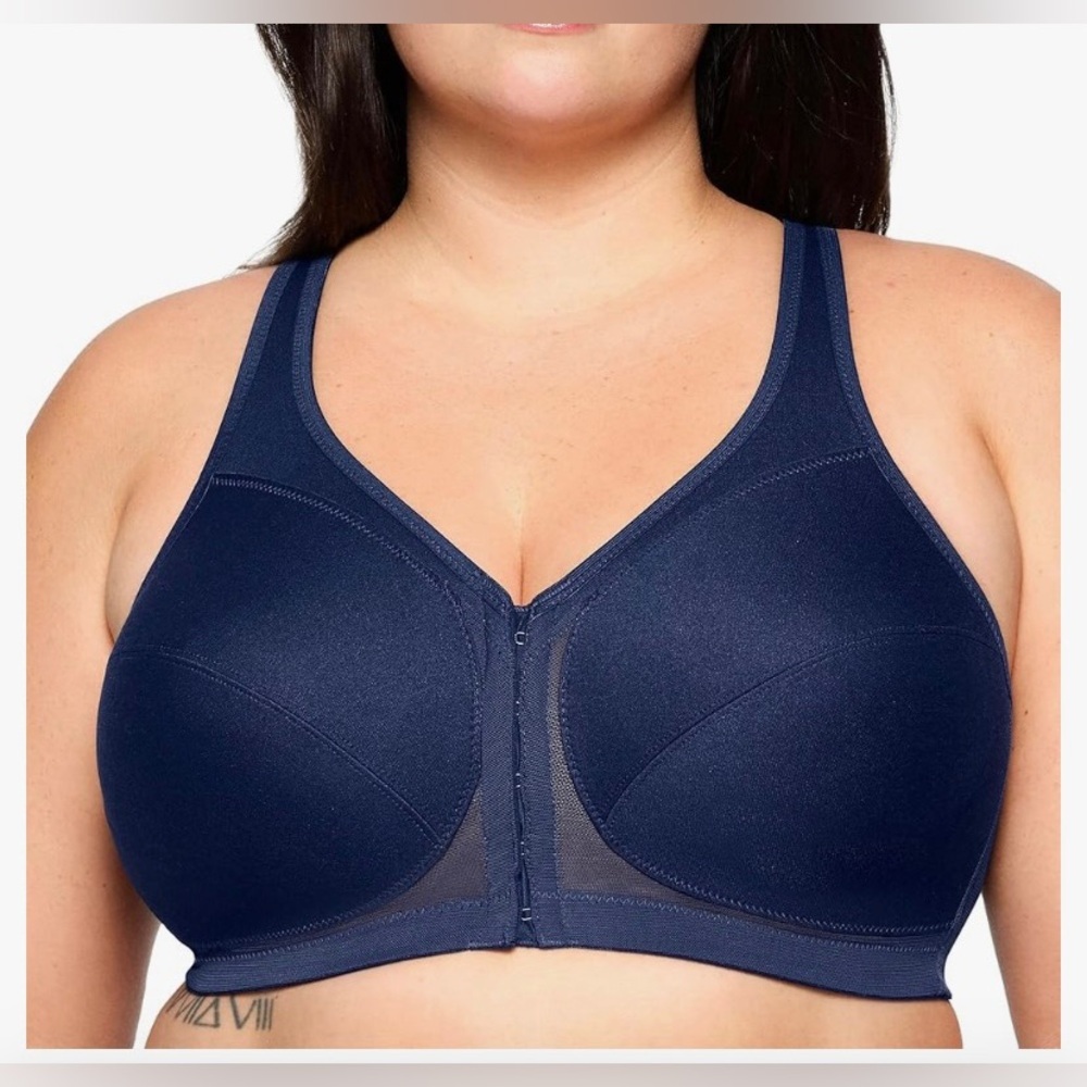 Glamorise Women's MagicLift Front Close Posture Back Support Bra #1265